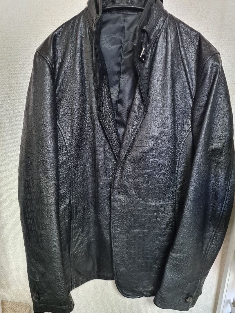 メンズティノラス レザージャケット 極美品】MEN'S TENORAS メンズティノラス 裏ペイズリー柄 ラムレザー