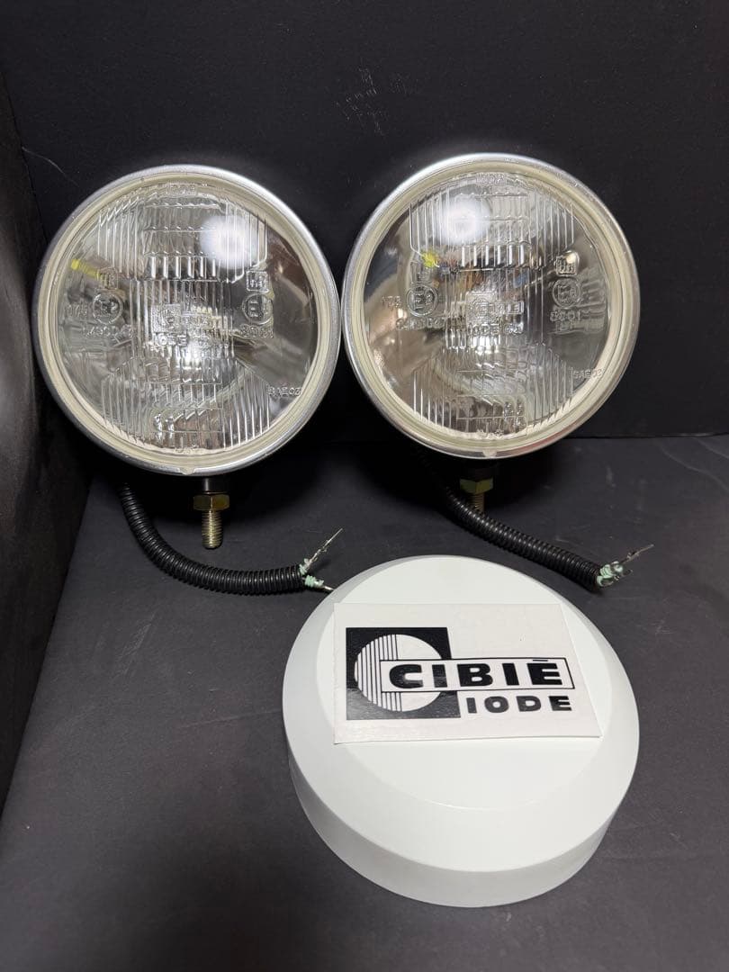 激レア　希少　当時物デュアルカウル用CIBIEフォグランプ/ライトカバー付シビエ