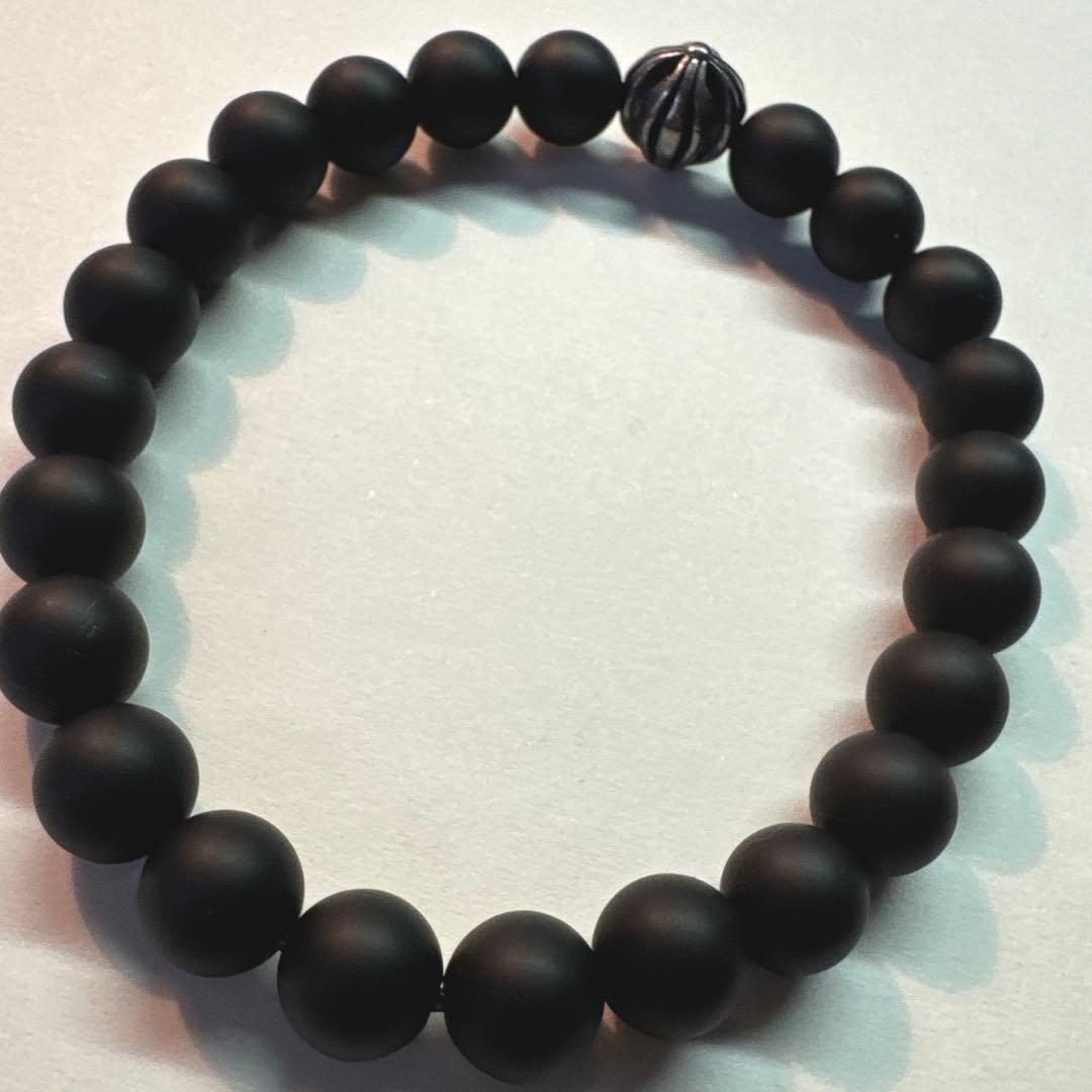 クロムハーツ BEADブレスレット　マットブラック