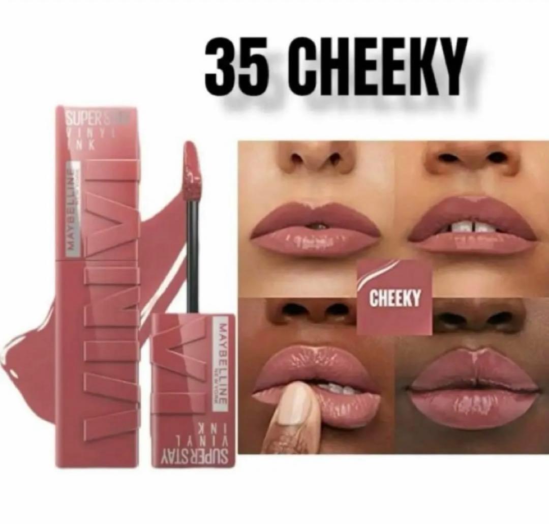 海外限定色 】メイベリン SPステイ ヴィニルインク cheeky 35 - メルカリ