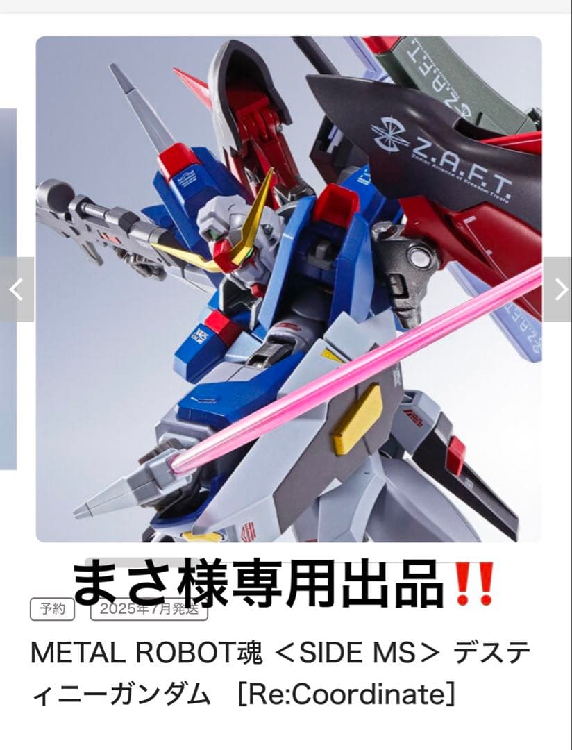 メタルロボット魂デズティニーガンダム＆光の翼セット(Re:Coordinate)