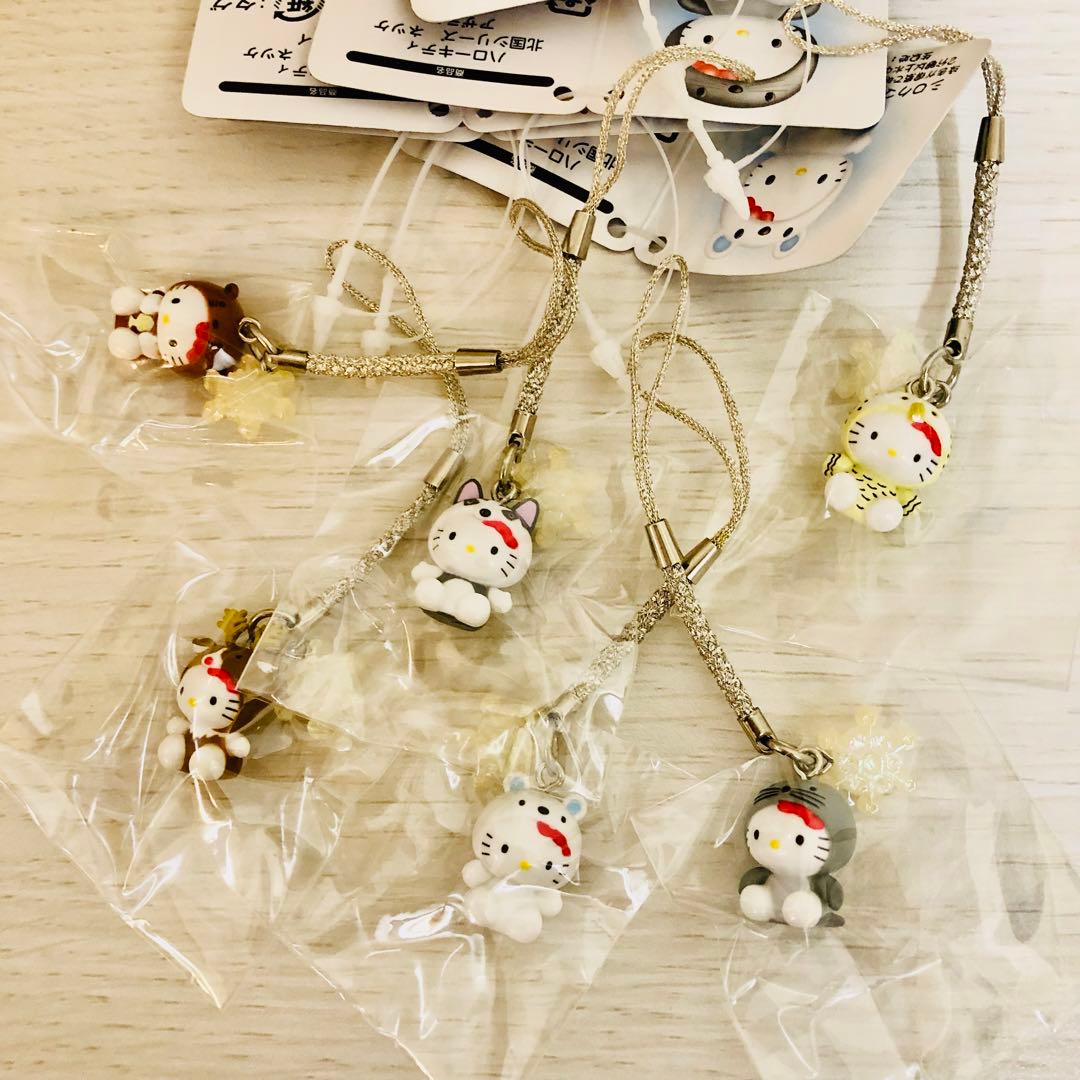 ハローキティ 北国シリーズ　根付け　6種セット　レア