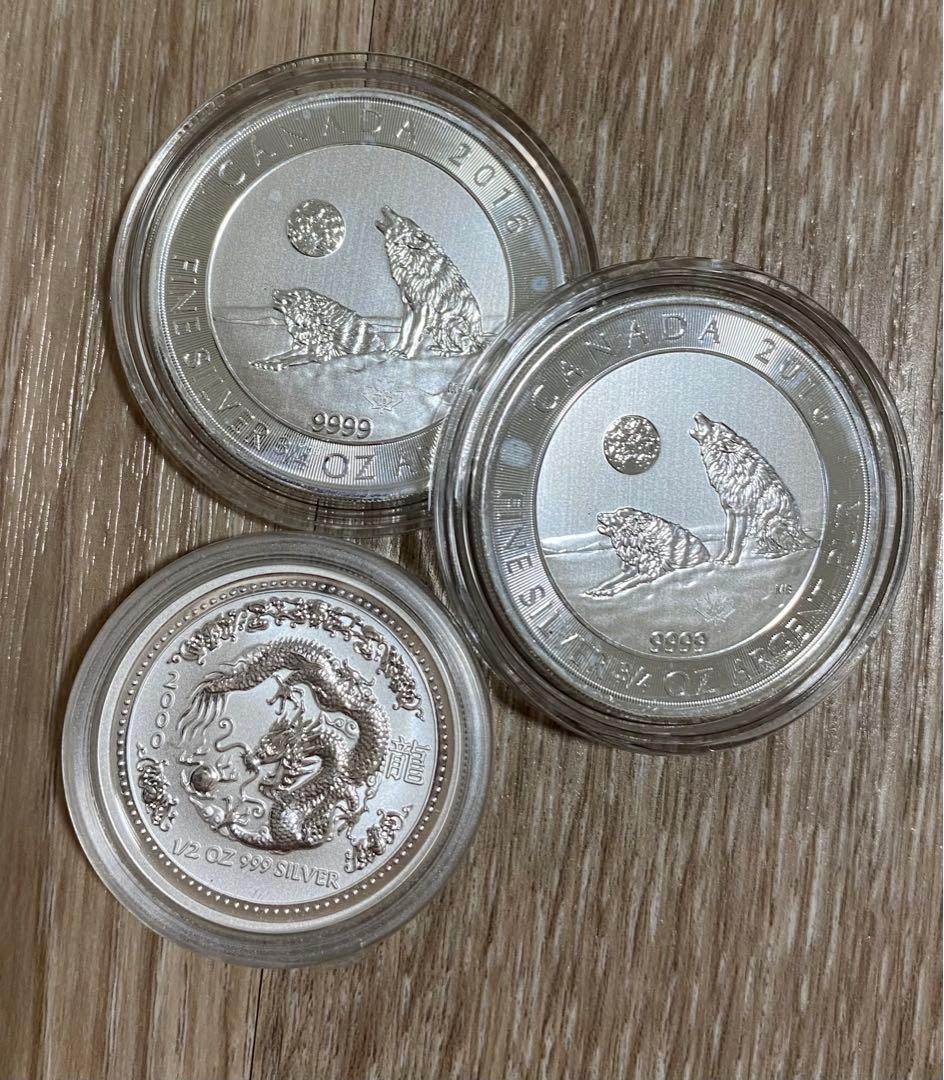 【総重量197g】銀貨・銀メダル 9点まとめ（カワセミ・干支龍・ノアの方舟 他