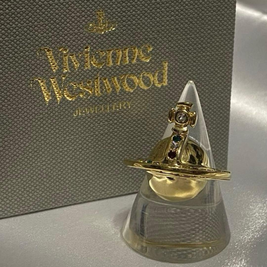 Vivienne Westwood シルバー ゴールド ソリッド オーブ リング