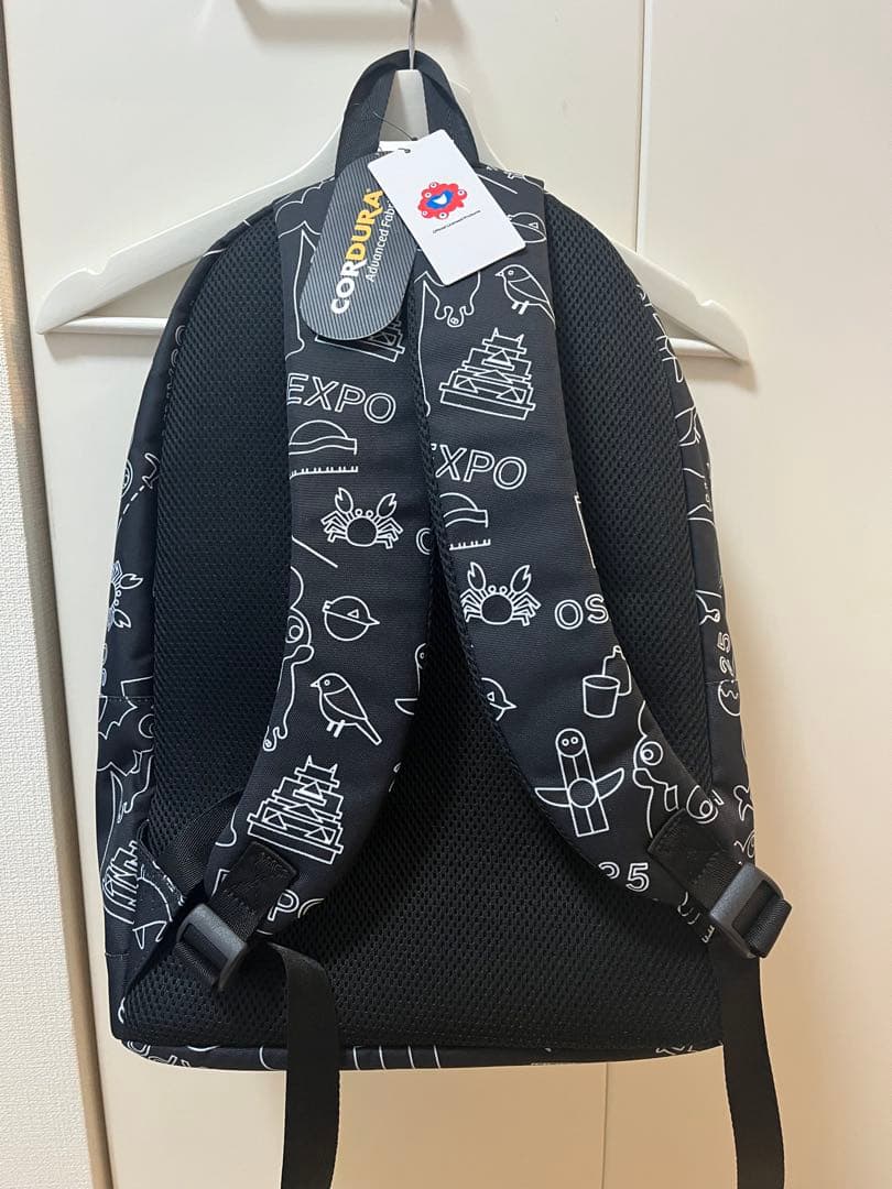 関西万博 ミャクミャク 総柄 大阪 EXPO2025リュック 黒 タグ付き