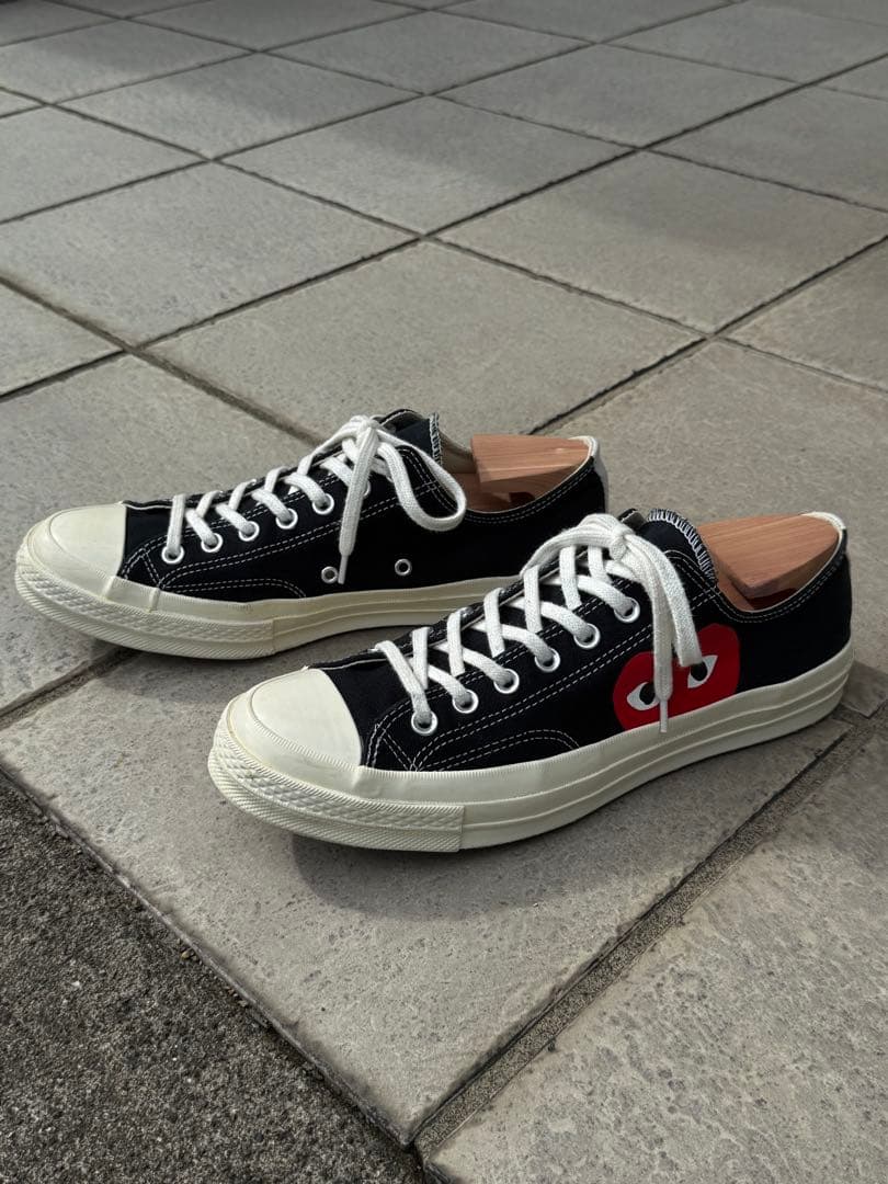 PLAY COMME des GARÇONS コンバース CT70 US10 Comme des Garcons PLAY x Converse Chuck 70 Lo Multi Heart Shoes