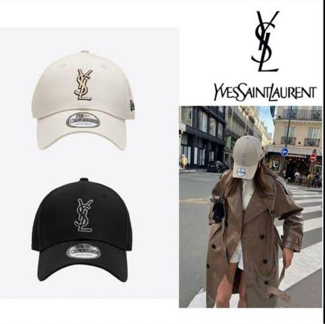 YSL 9FORTY サンローラン NEWERA コラボ キャップ ホワイト