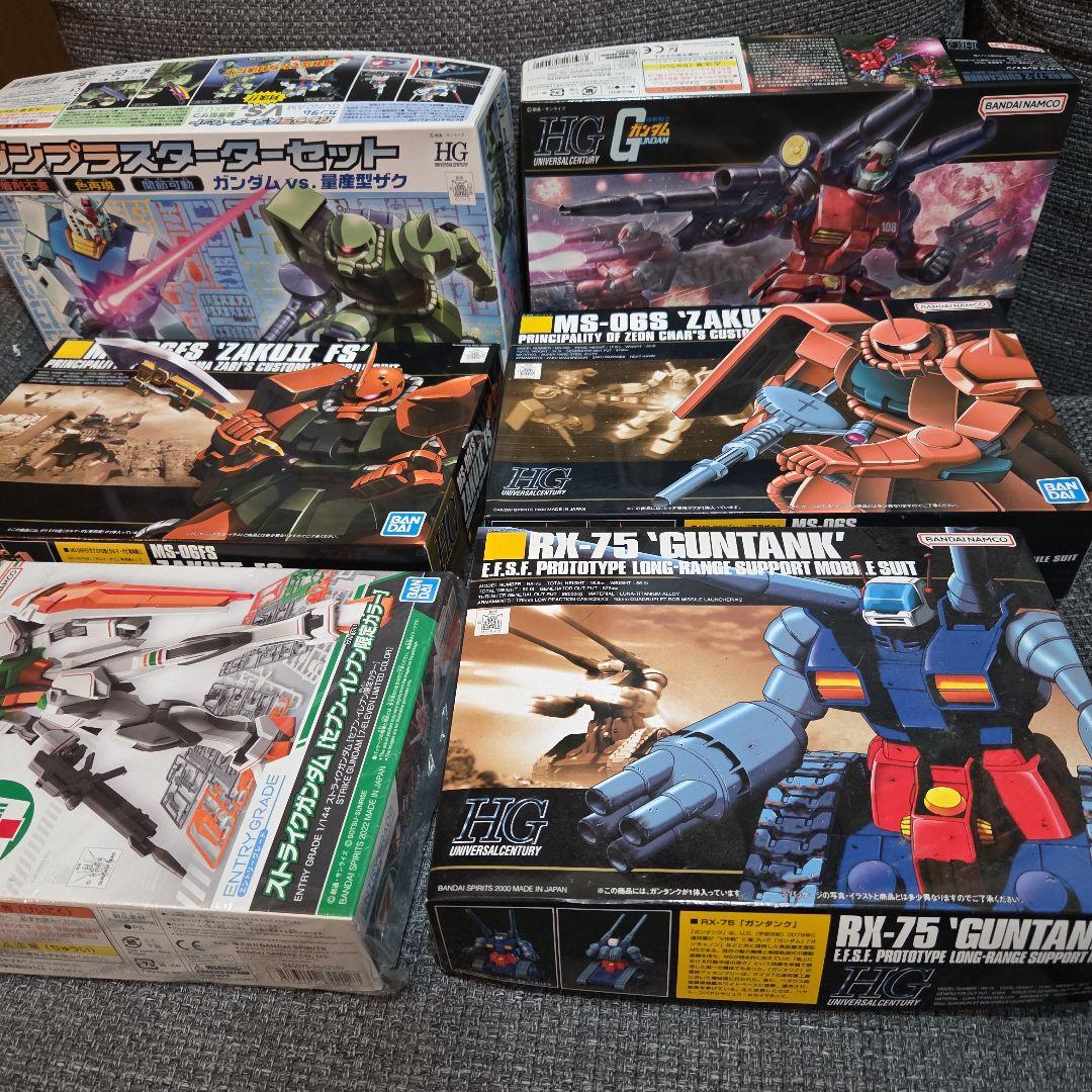 HGガンプラ5点+セブンイレブン限定ストライクガンダム