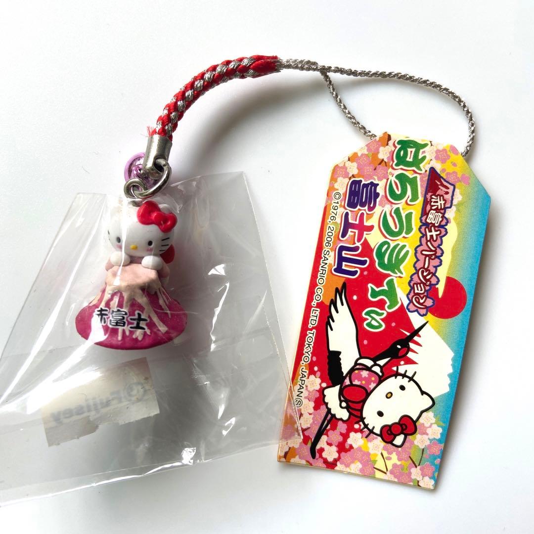 サンリオ ご当地キティ 赤富士バージョン 富士山 ねつけ根付け