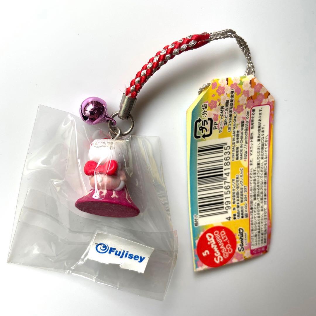 サンリオ ご当地キティ 赤富士バージョン 富士山 ねつけ根付け