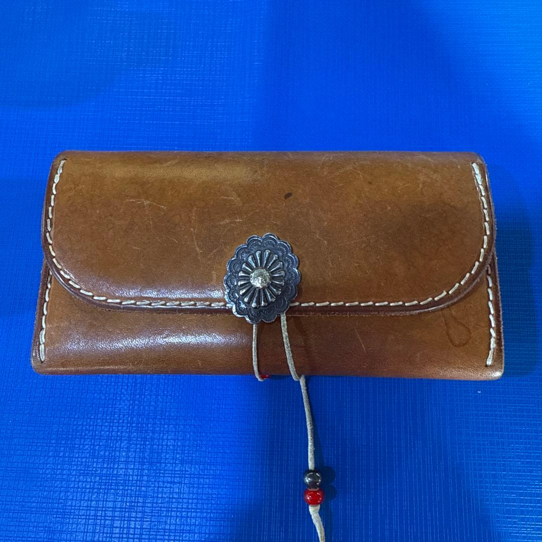 ゴローズ　ブラウンレザー 長財布　ヌメ革レア