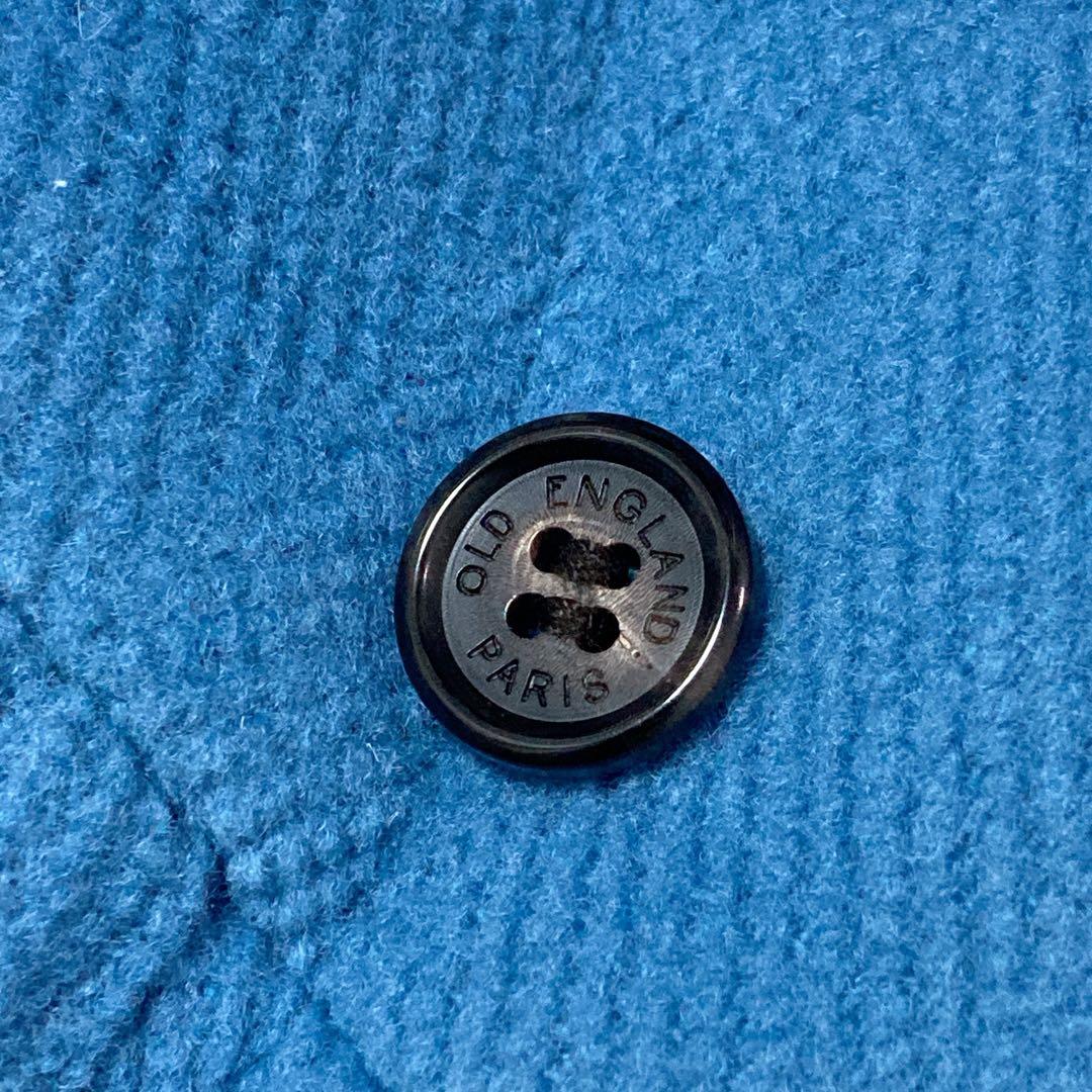 美品】OLD ENGLAND クラシック ダッフルコート ヘリンボーン ブルー