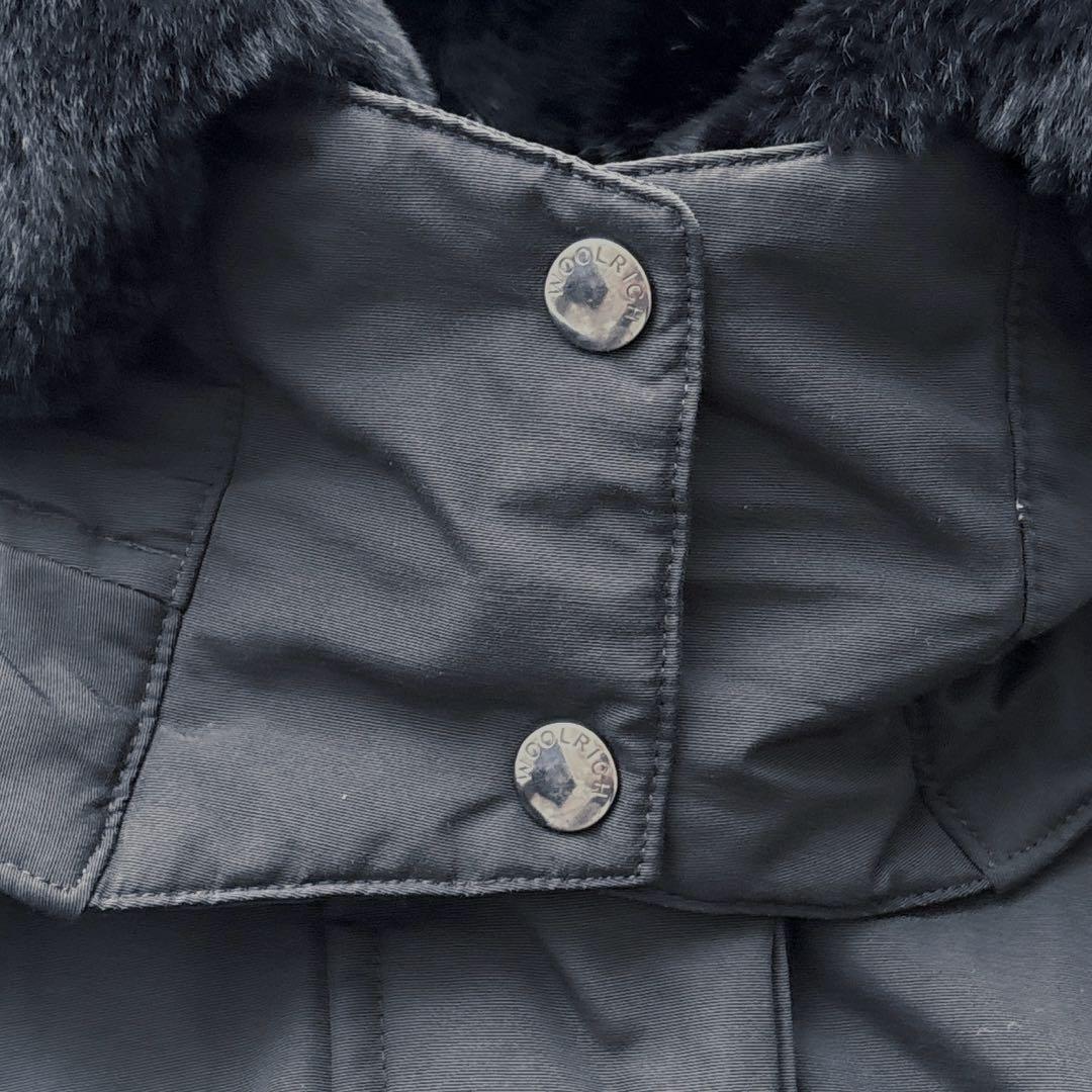 ウールリッチ ボウブリッジ 黒 リアルファー ダウン 3WAY ロングコート