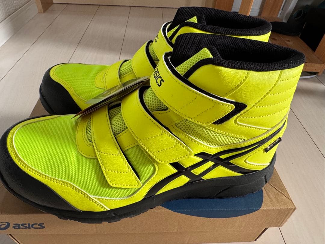 asics ゴアテックス安全靴 蛍光イエローウィンジョブCP601 G-TX