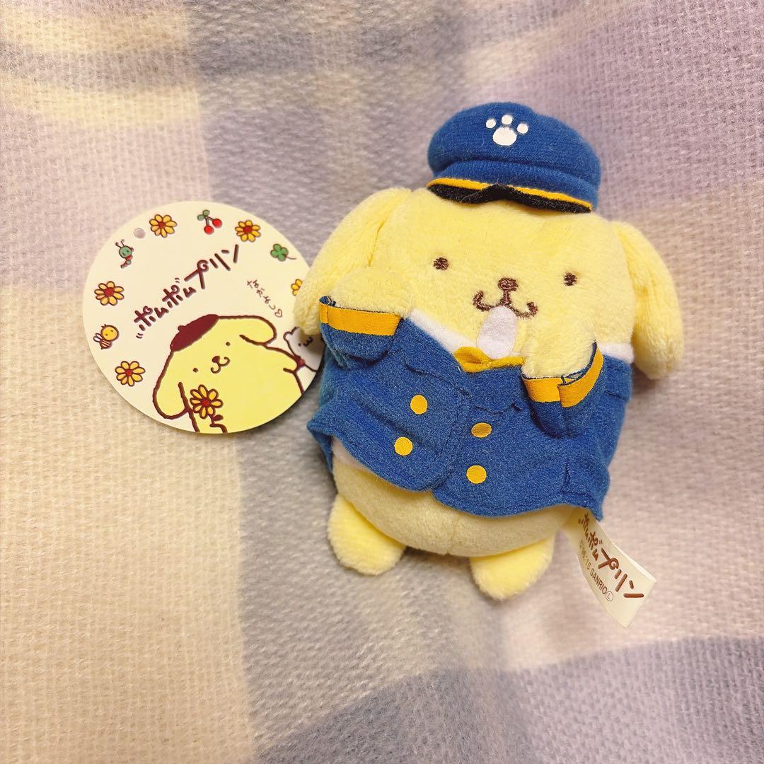 ポムポムプリン　駅長　マスコット ポムポムプリン コレクション2 トレーディングむにゅぐるみマスコット