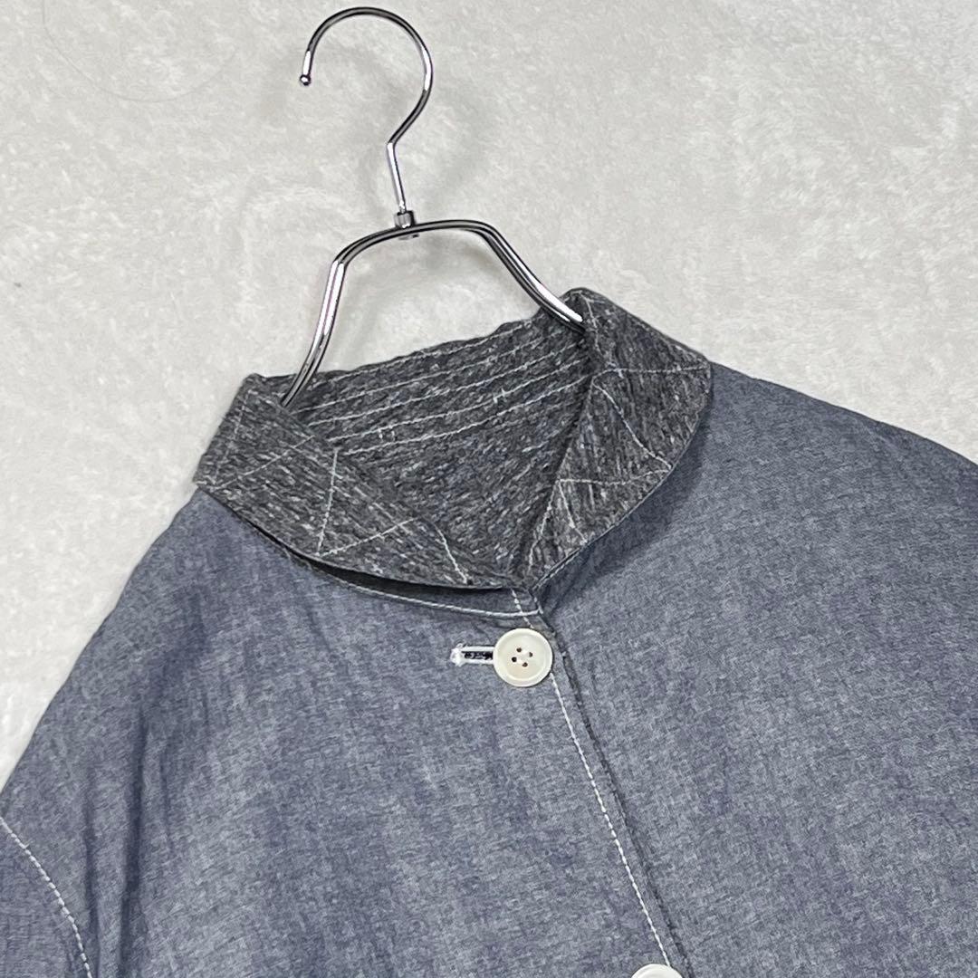 トリス バー 『コムデギャルソン オム』リバーシブル 丸襟シャツ