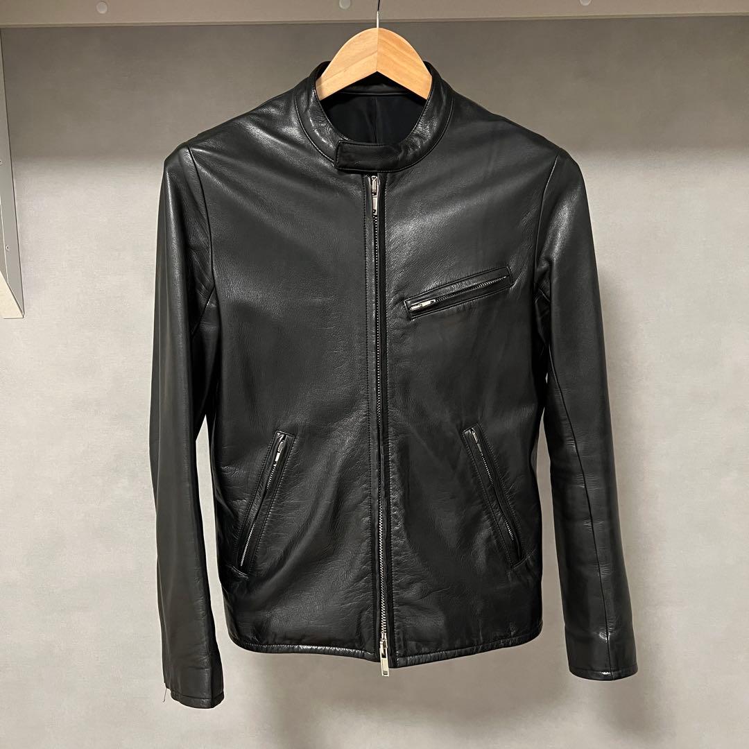 リチウムオム シングルライダース　カウレザー　サイズ46 中古・古着通販】LITHIUM HOMME (リチウムオム・ファム) LEATHER