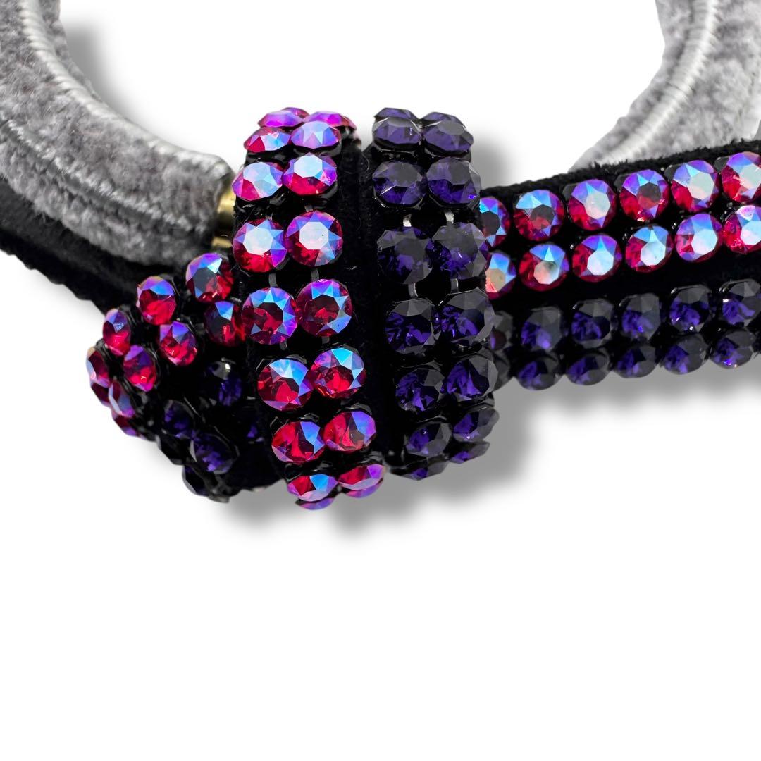 美品 acca アッカ ドレスポニー ヘアゴム 髪留め ラインストーン 美品