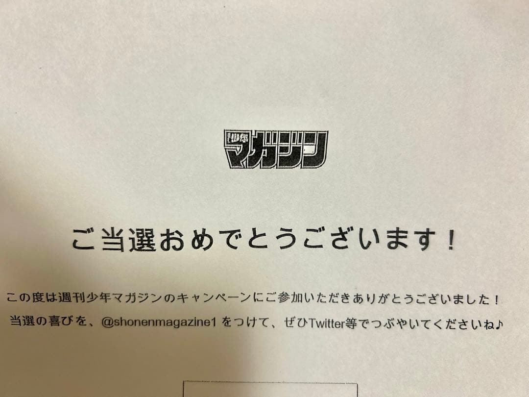 週刊少年マガジン 41号 ゆめねこねくと 懸賞当選品 ポスター