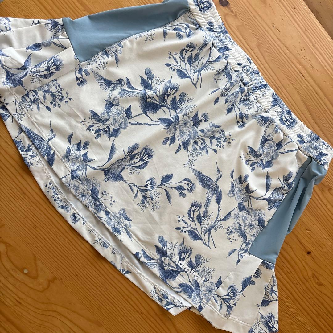 お買得‼︎極上美品Admiral 花柄スカート アイボリー/くすみブルー