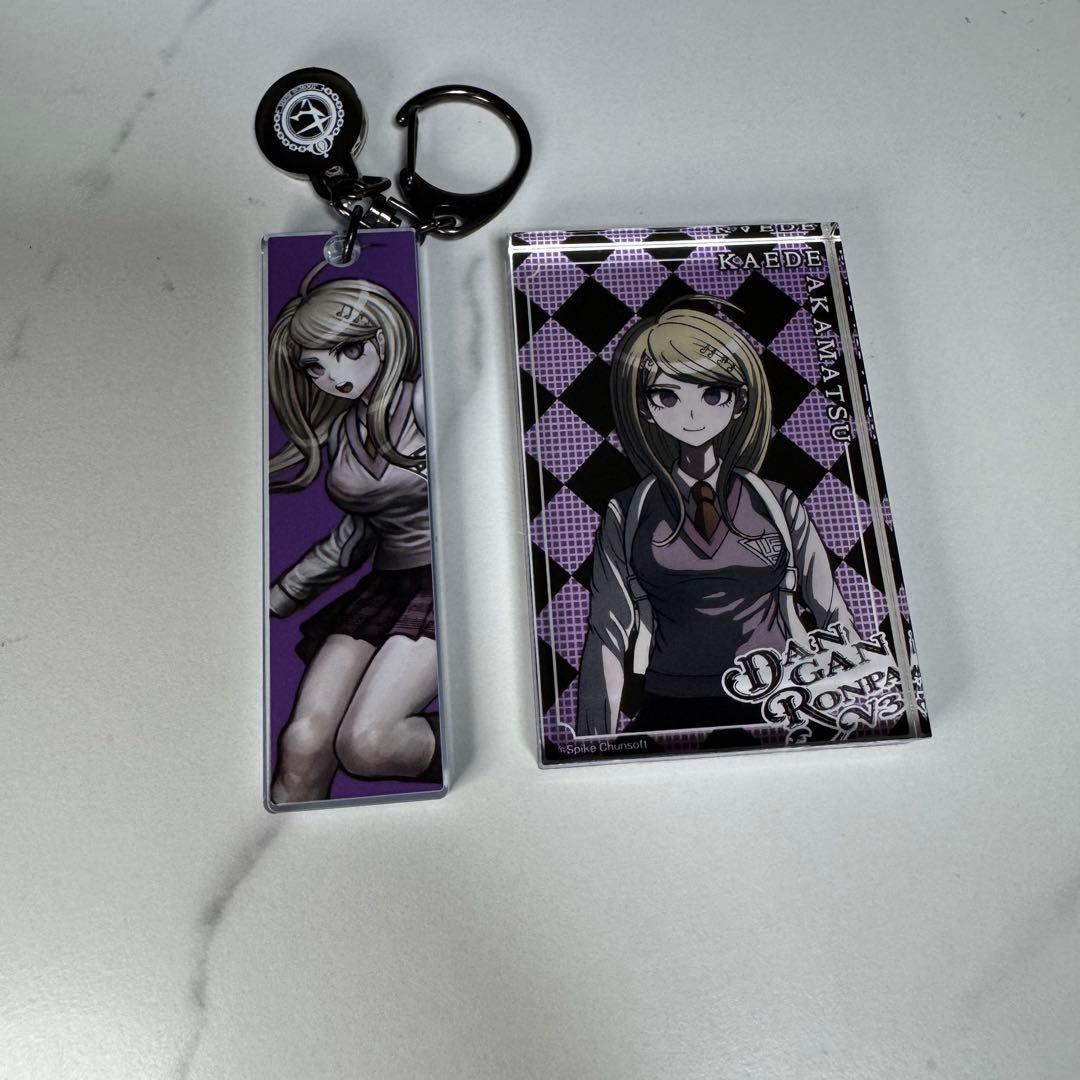 ダンガンロンパ 15周年記念展 アクリルブロック キーホルダー 赤松楓