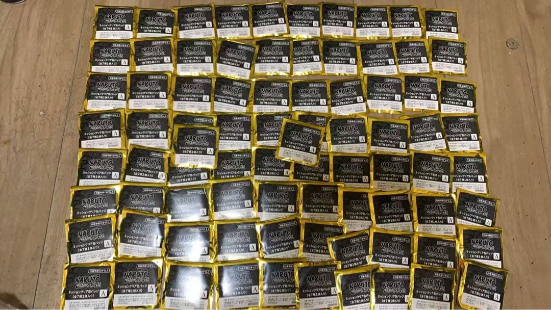 NARUTO ナンジャタウン 缶バッジA ミニゲーム　未開封50点ニンジャタウン