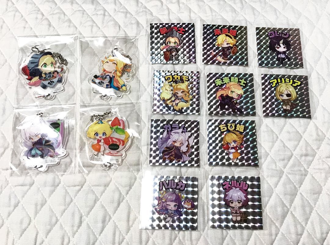 ガーディアンテイルズ コラボ アクリルキーホルダー シール 14種 コンプ