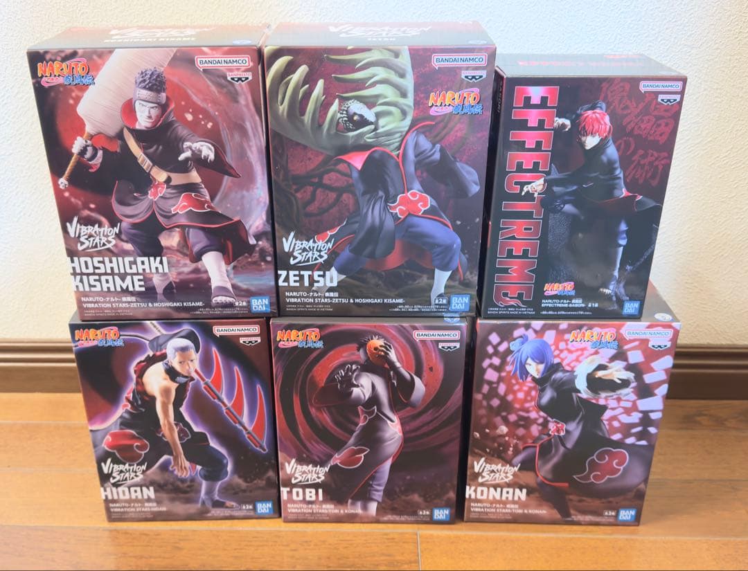 ナルト疾風伝 VIBRATION STARS 暁 フィギュアx6体セット