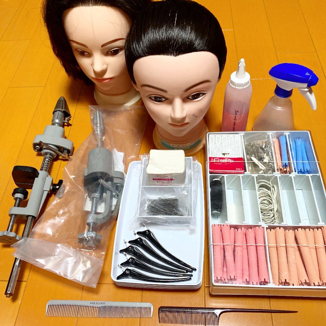 美容師国家試験用　ワインディング　オールウェーブ　ウィッグ