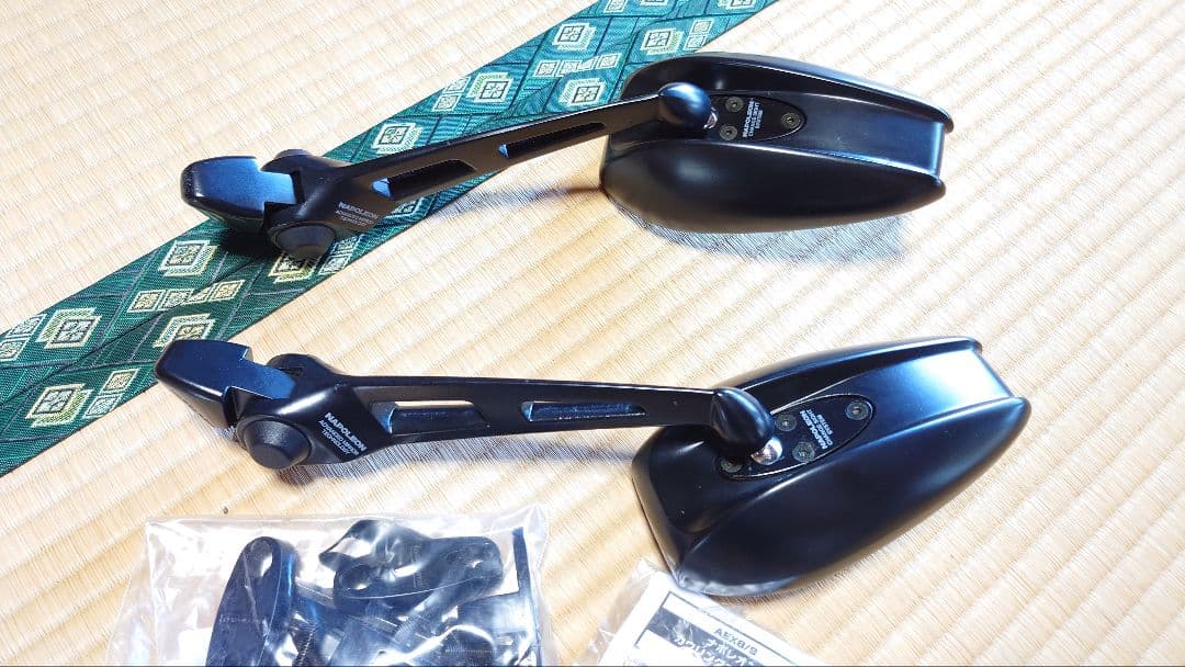 ナポレオン カウリングミラー ロングステー ブルーミラー