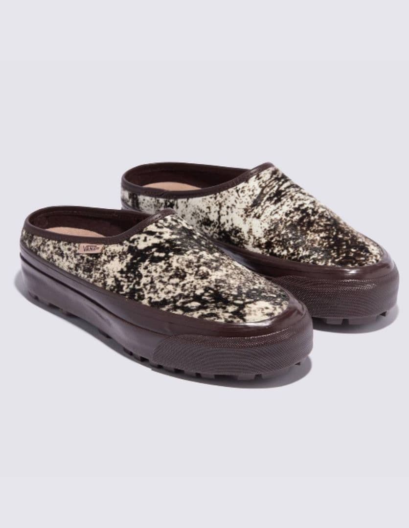 Vans LX ミュール ポニーヘアー チョコレート ハラコ スリッポン Vans LX ミュール ポニーヘアー チョコレート ハラコ スリッポン