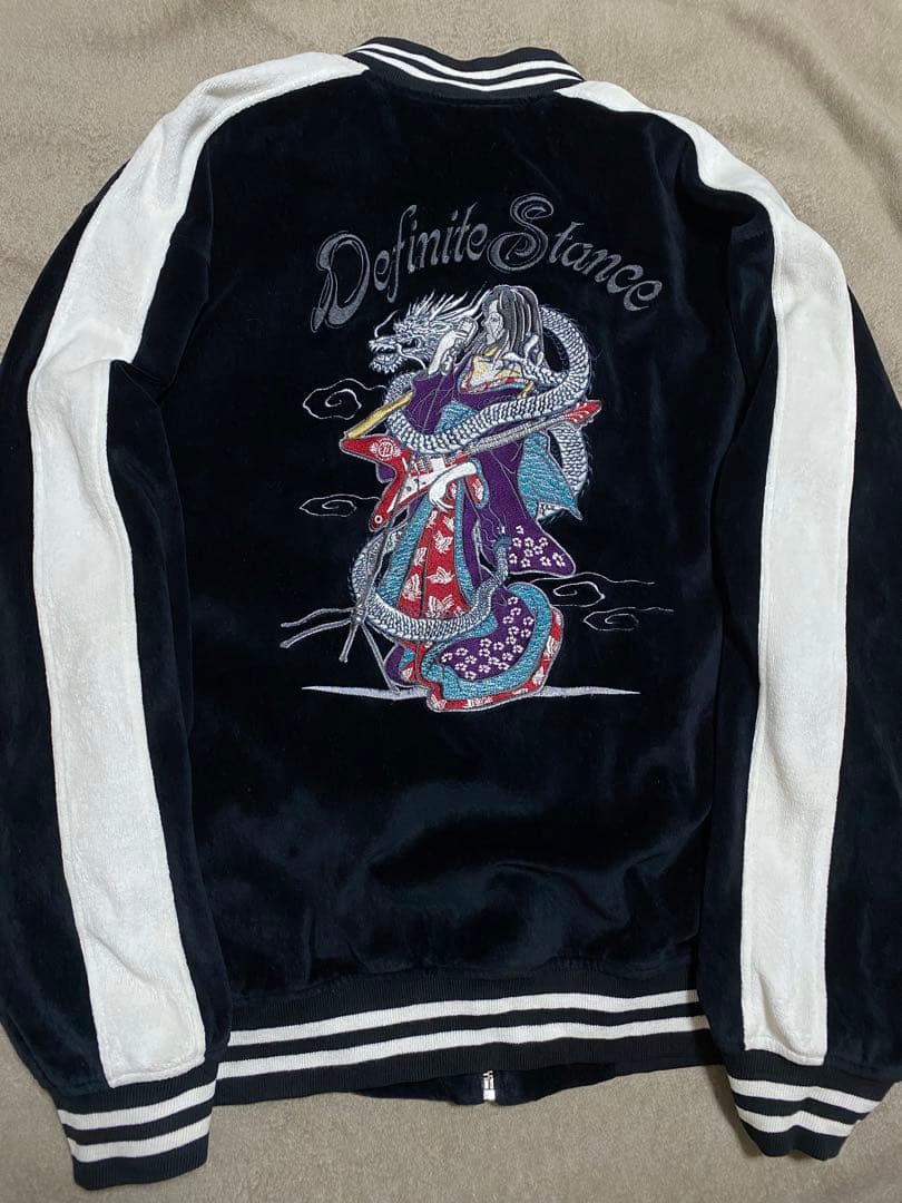 Bullet Noise 別珍 芸者 日本限定 スカジャン unisex 黒