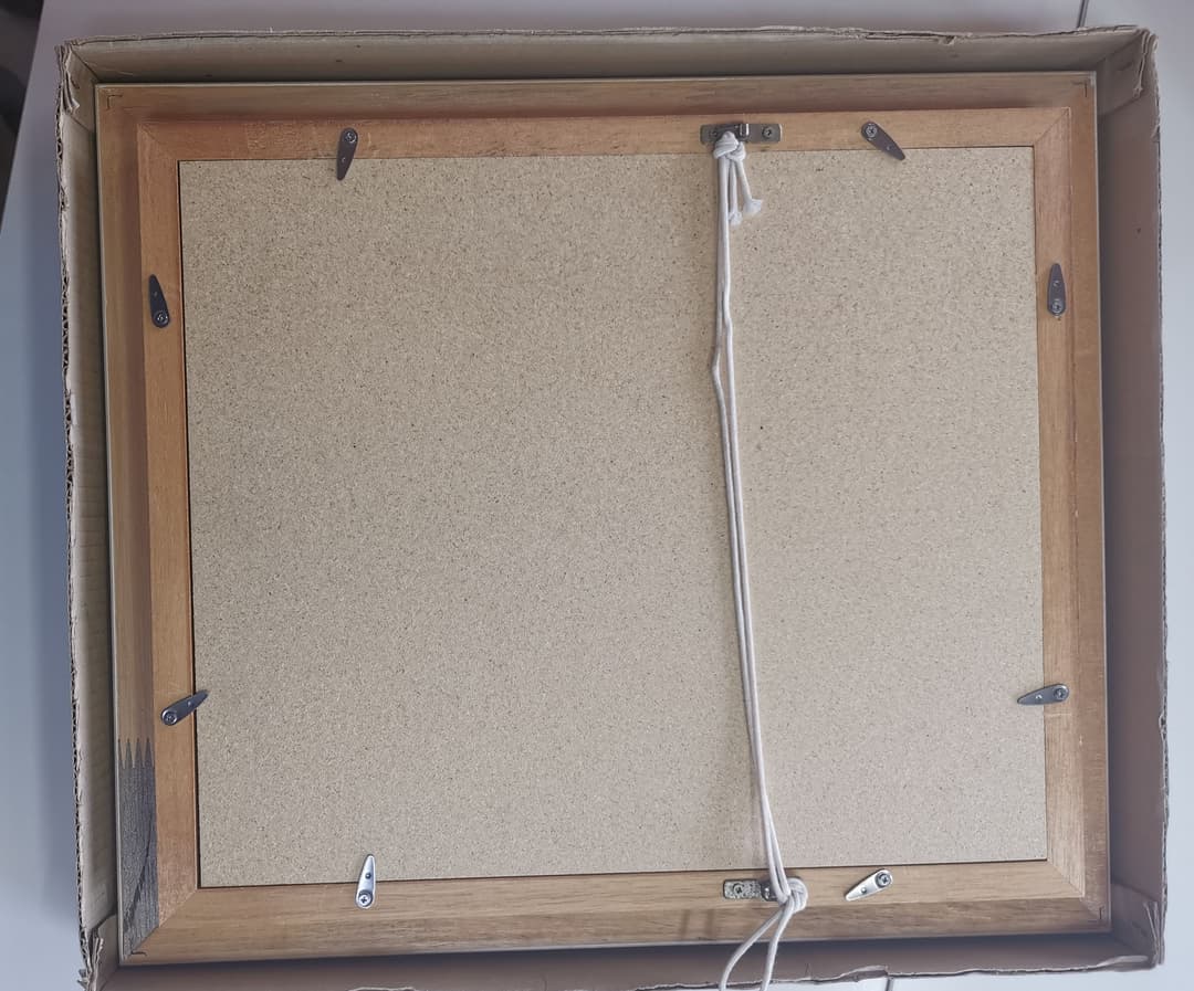 藤田東光 肉筆 真作 額サイズ 42x36.5cm作品サイズ訳 26x21cm