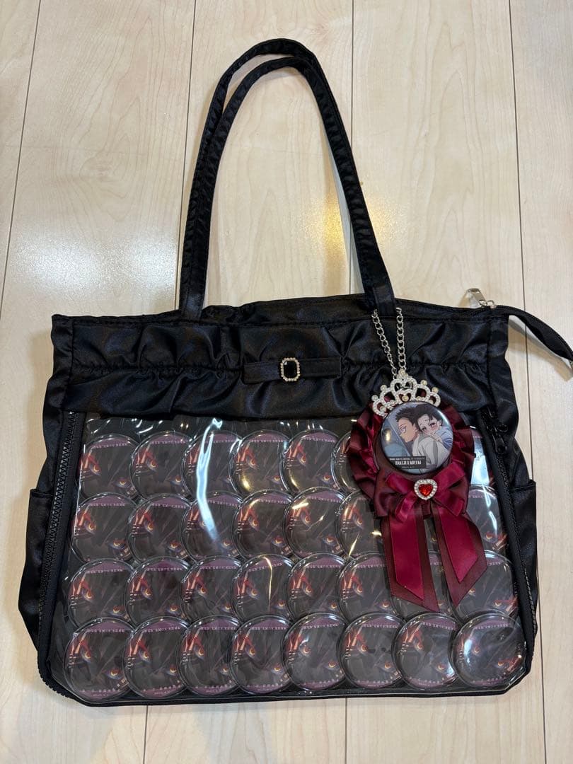 猗窩座　痛バッグ　トートバッグ　バッジ 猗窩座 鬼滅の刃 原作缶バッジ コレクション缶バッジ 痛バッグ 痛バ 痛