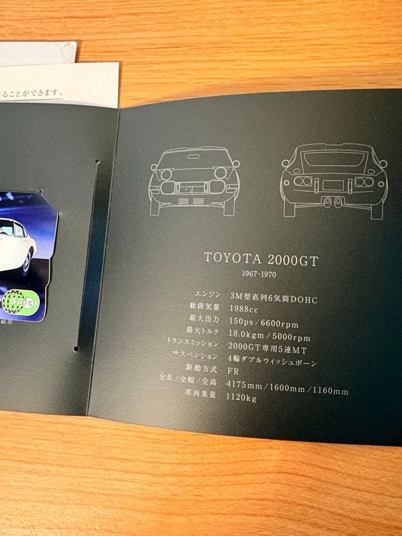 新品未使用】記念Suica 限定 トヨタ2000GT Suica機能使用不可 - メルカリ