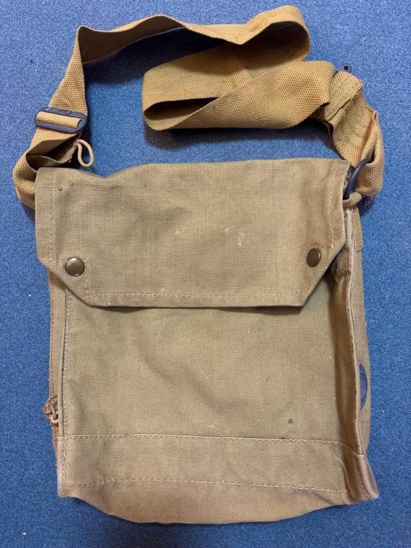レア！イギリス軍 実物 MkⅦ ガスマスクバッグ W&G LTD