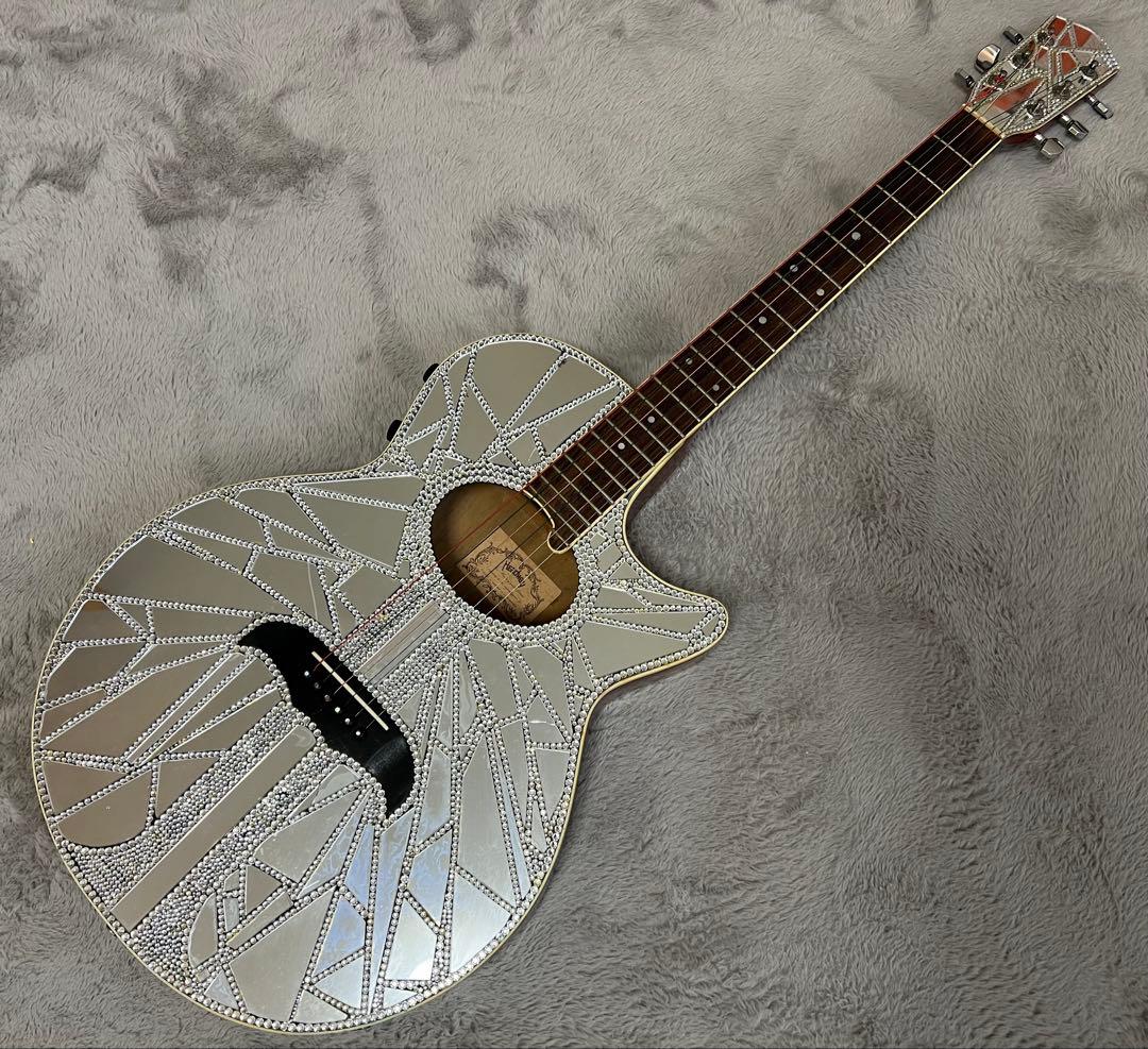 超激レアHEADWAY エレアコミラーギター 中古　kissのポールスタンレー