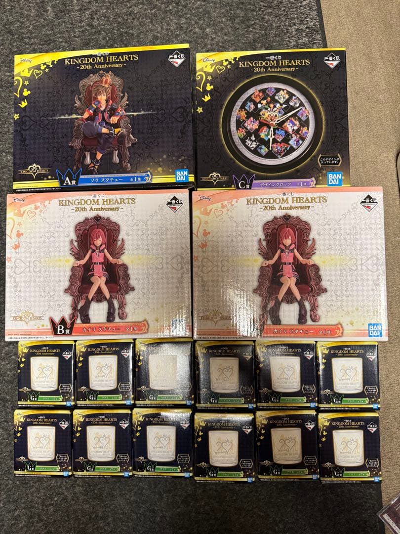 キングダムハーツ 20周年　一番くじ　セット キングダム ハーツ」20周年記念“一番くじ”登場！ 玉座に座るソラ