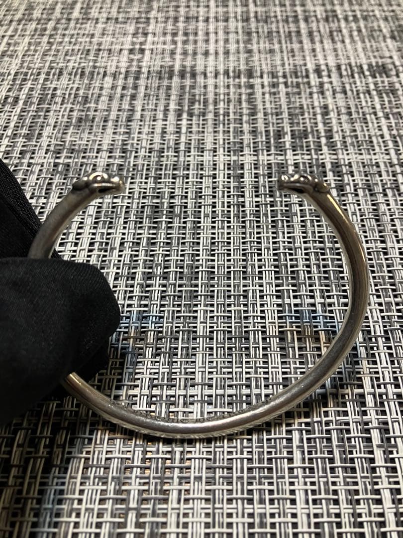 美品 クロムハーツ ダブル ドッグスキニー バングル ブレスレット 2006