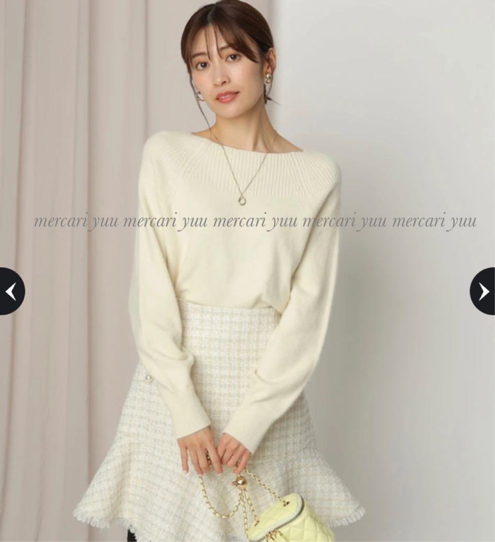 新品タグ付き 人気 完売品 アプワイザーリッシェ ふわふわカラーニット