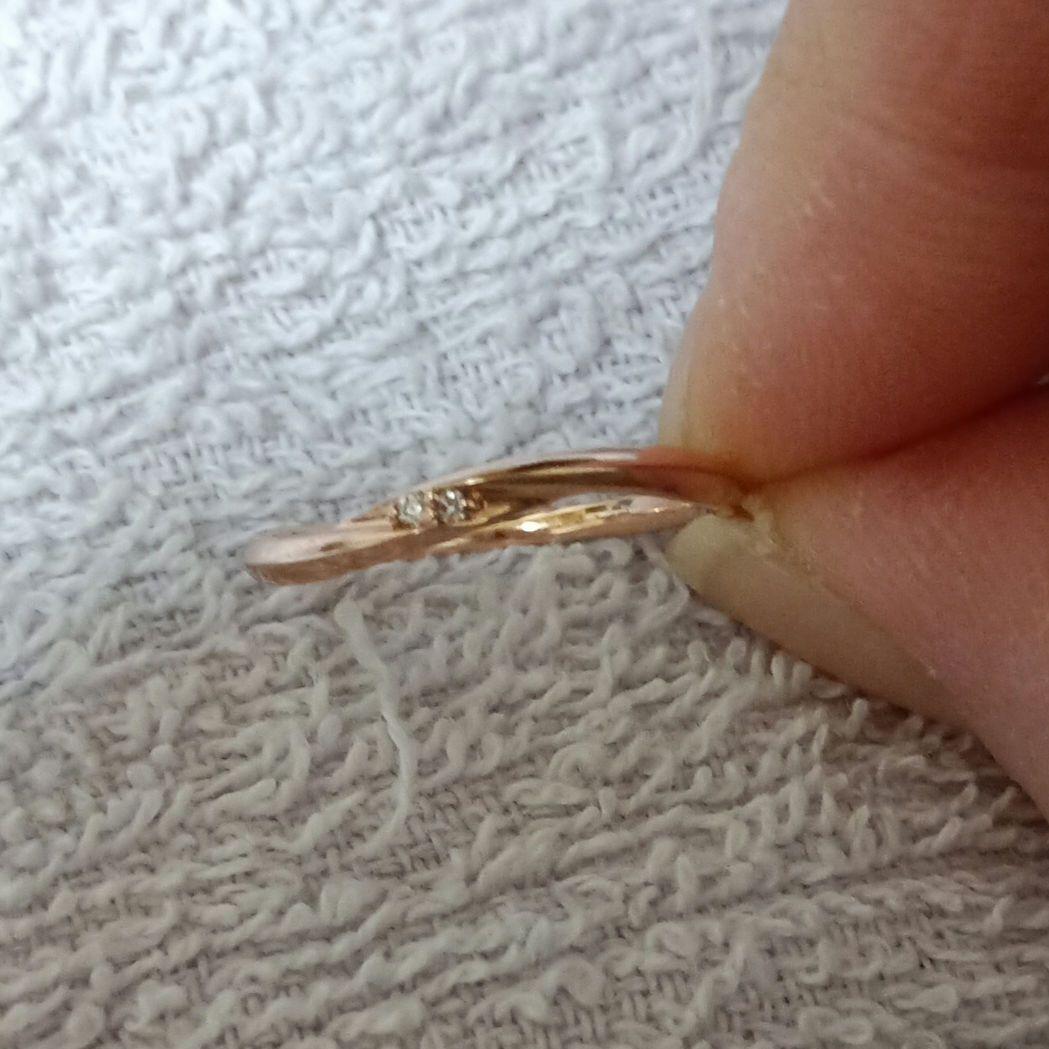 ビジュソフィア　結　ピンクゴールド10ｋリング