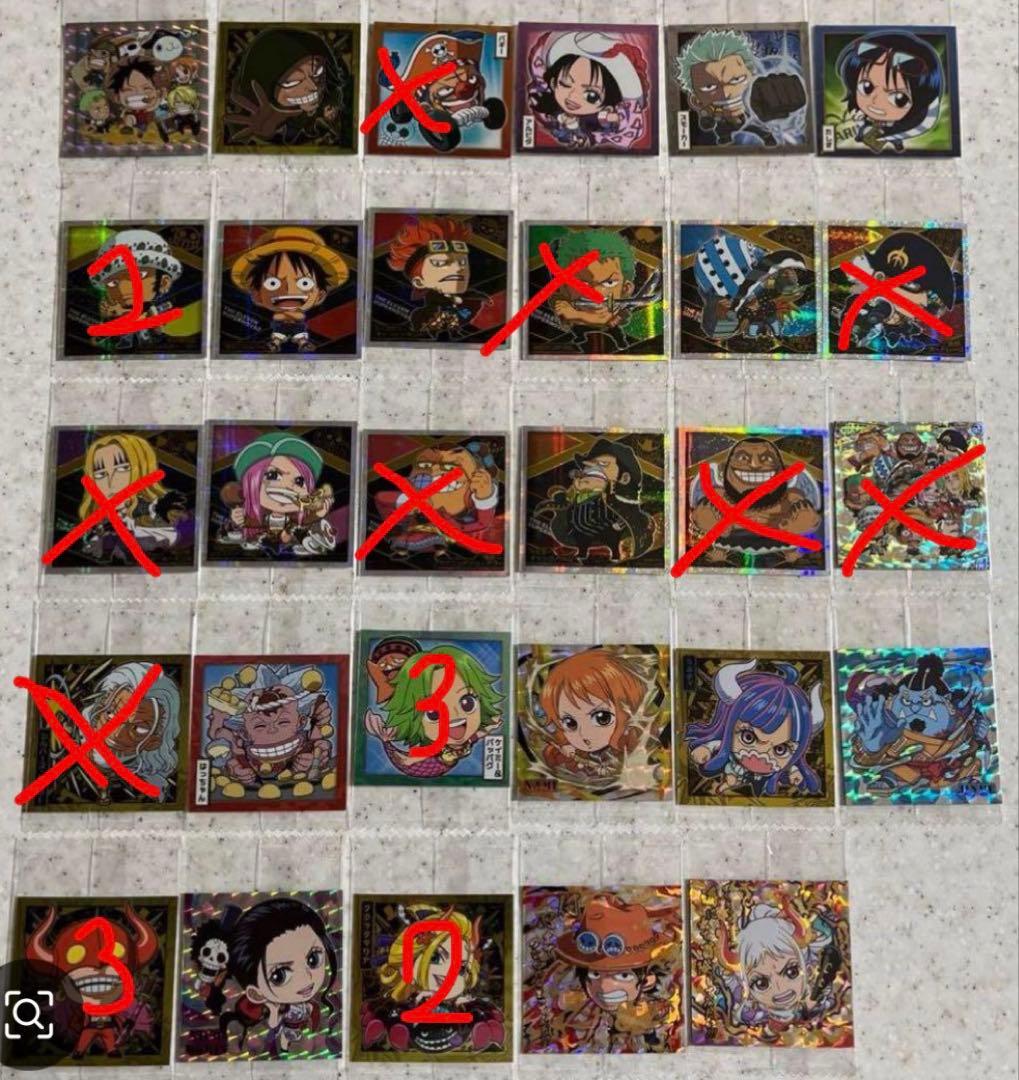 ワンピース 大海賊シールウエハース LOG.3 引退品 まとめ売り - メルカリ