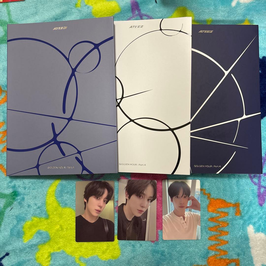 ATEEZ GOLDEN HOUR Part.4 トレカ ユノ 3種セット - メルカリ