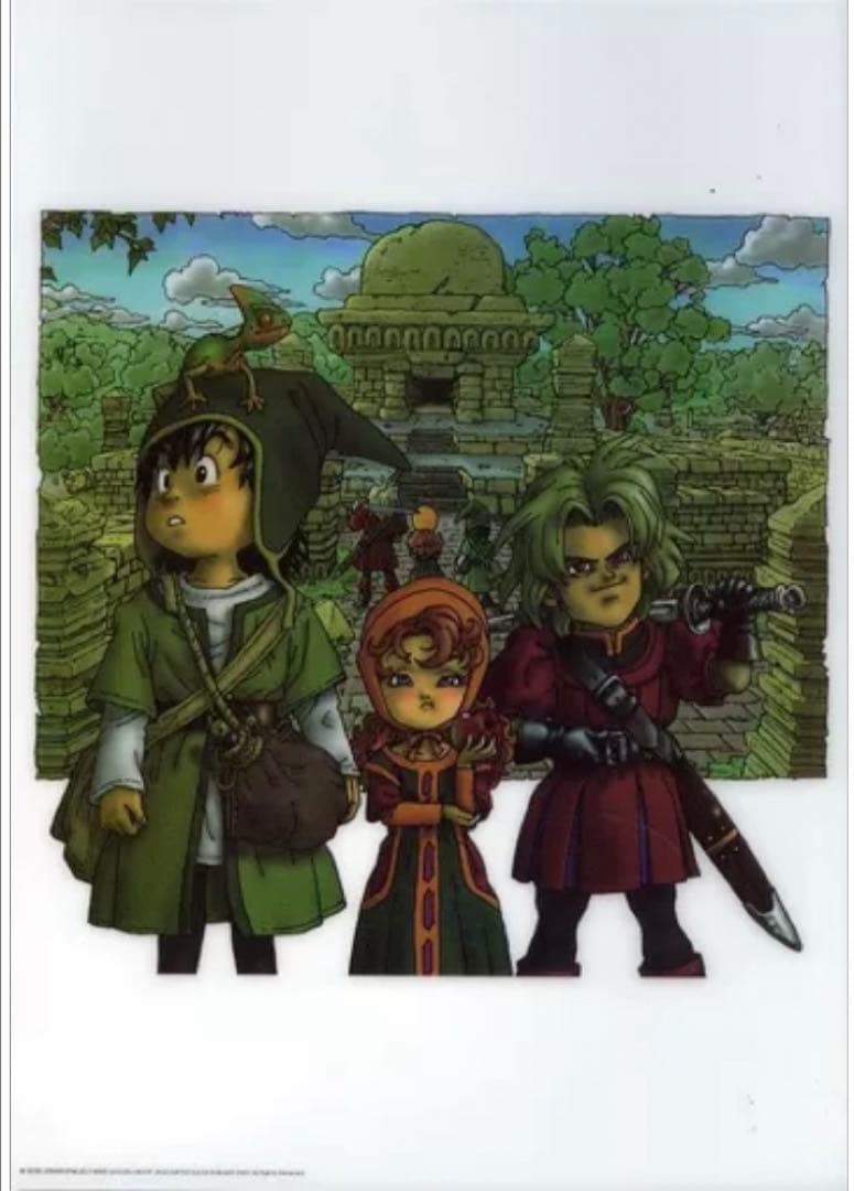 【激レア】ドラゴンクエストⅦ　アートポスター(プラ製) 鳥山明 ドラゴンクエスト Ⅶ 7 エデンの戦士たち 鳥山明 特大B1ポスター