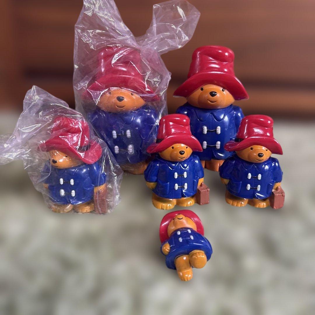 パディントン　三井銀行　6体 三井銀行 1986年製 パディントン 貯金箱 大 | ブリキのおもちゃ