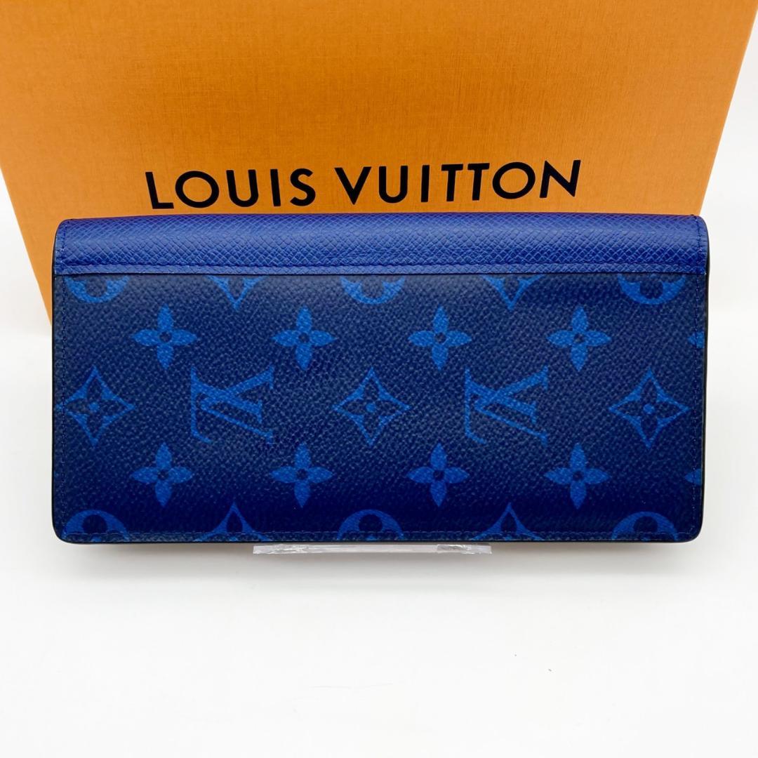 IC　ルイヴィトン　タイガラマ　ブラザ　長財布　コバルト　759 ICタグ】ルイヴィトン タイガラマ ポルトフォイユ ブラザ コバルト