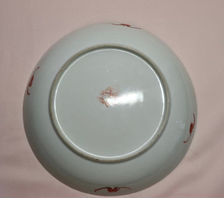 中国 清朝期 粉彩四君子鑑賞大皿② アンティーク 時代箱付0621 - メルカリ