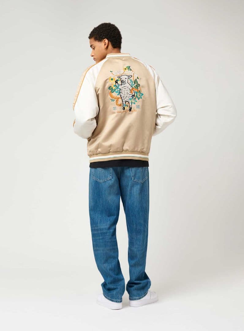 フラワーカンフーラムチョップ｜スカジャン 男女兼用 L 新品 - メルカリ