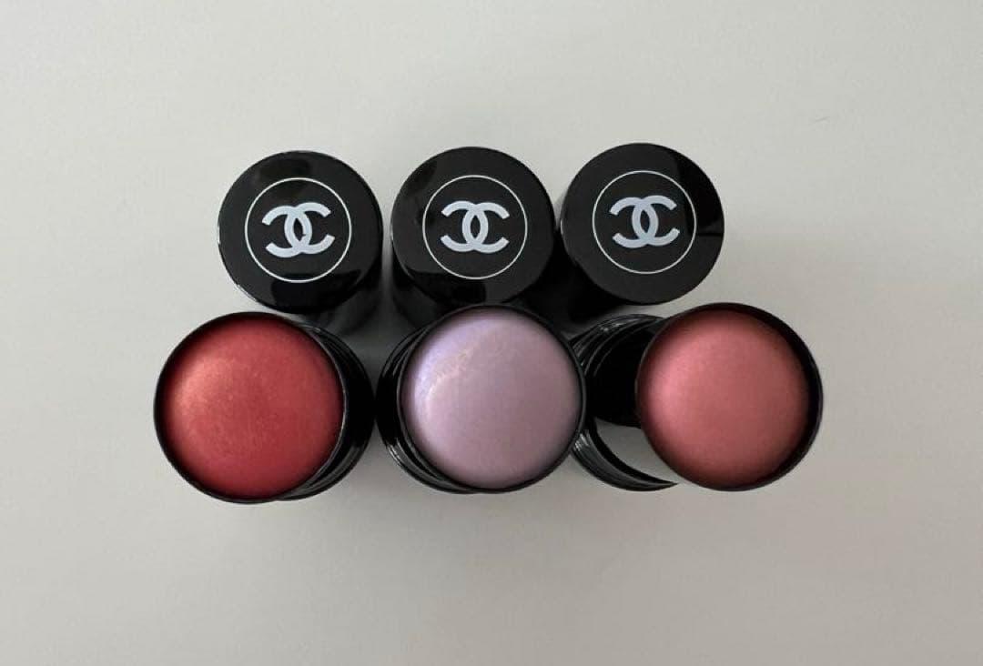 CHANEL シャネル　ボーム エサンシエルドラジェ(限定)リラ、ロゼ3本セット