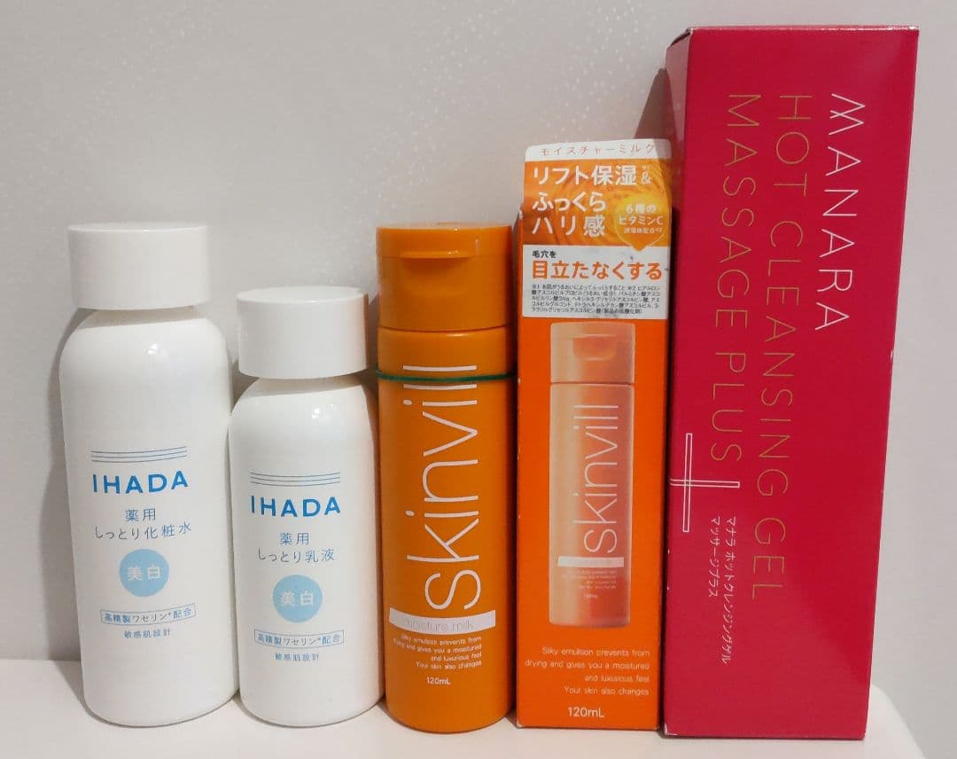 マナラ ホットクレンジングジェル イハダ 化粧水&乳液 スキンビル 乳液